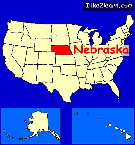 Nebraska  on Nebraska Map