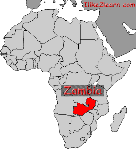 Map Of The World Zambia 