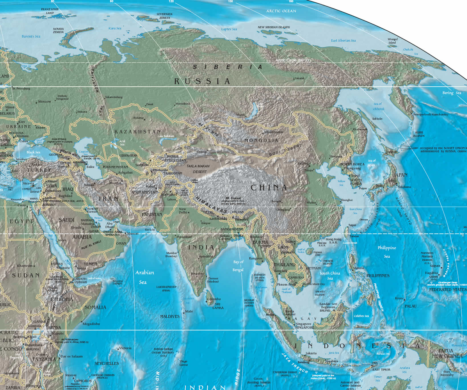 East Asia Physical Map Quiz 86