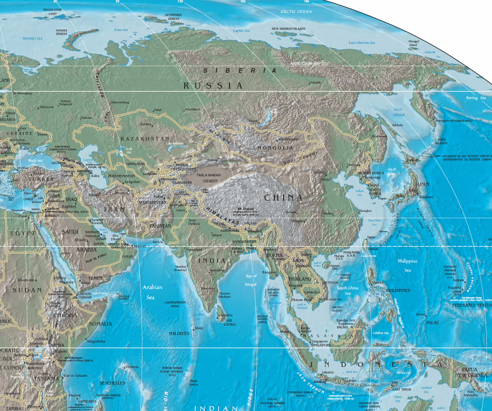 asia map
