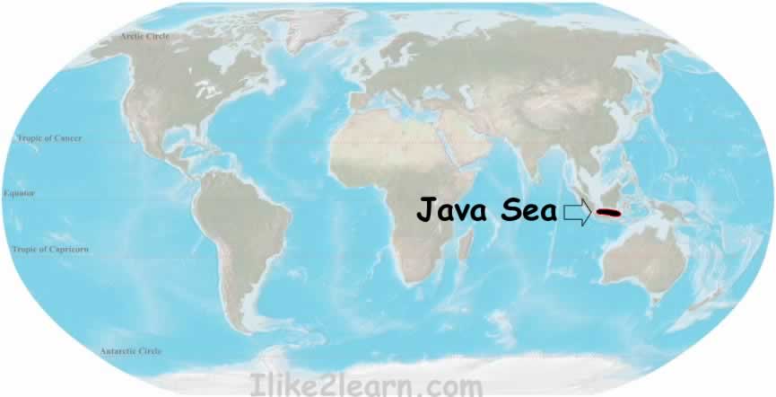 map of java. Java Sea